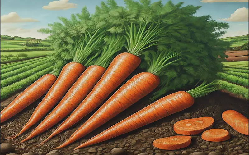 Carrots growing