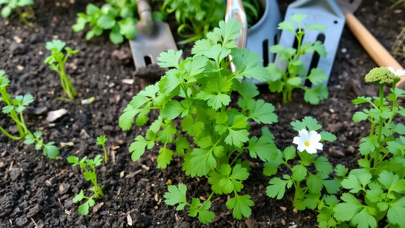 Cilantro Growing