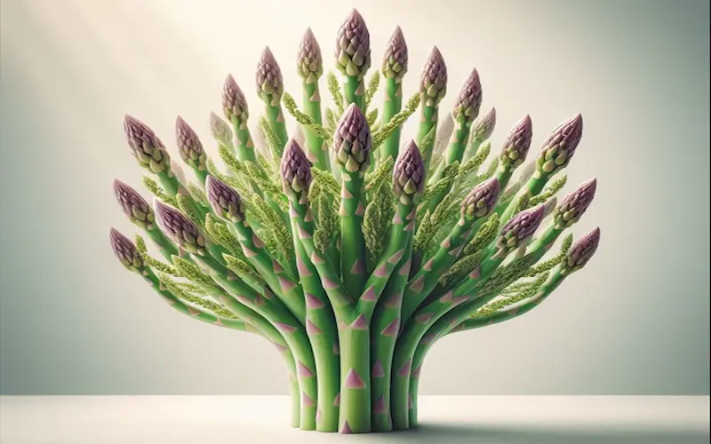 crown formation of asparagus