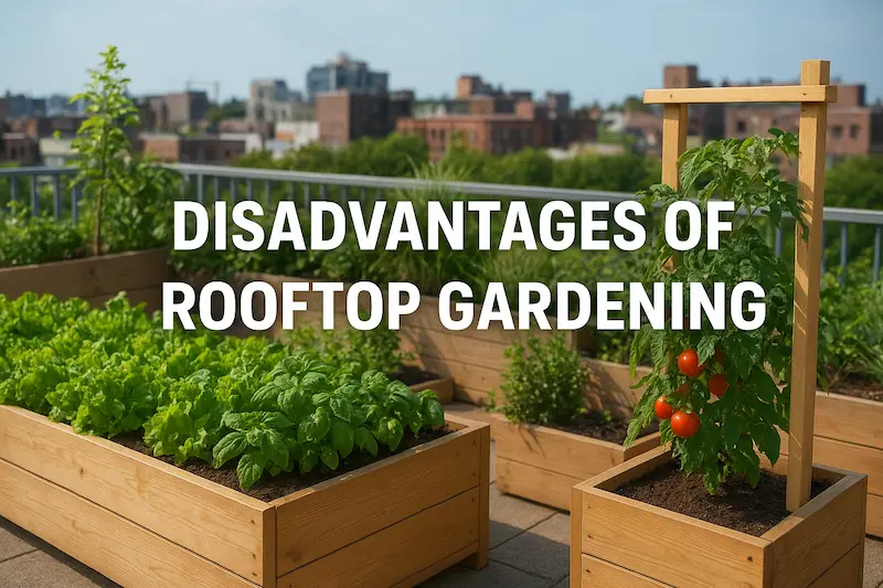 Disadvantages of rooftop gardening