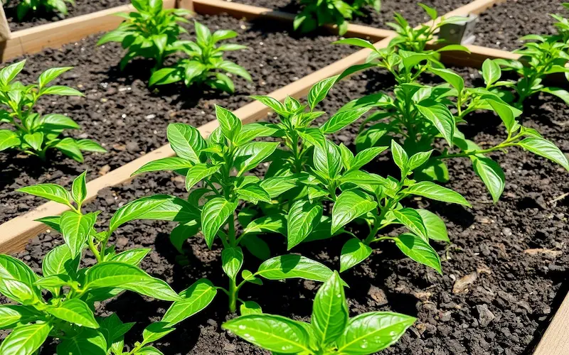 Growing purple bell peppers