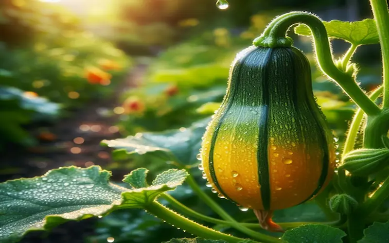 summer squash growing from seed