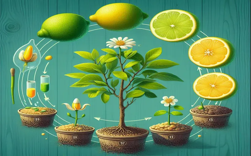 Life cycle of lemon tree