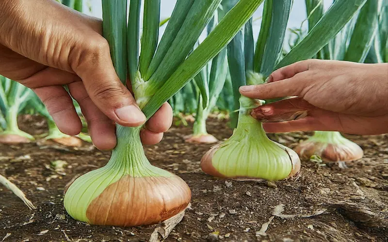 Maturation stage of onion growth