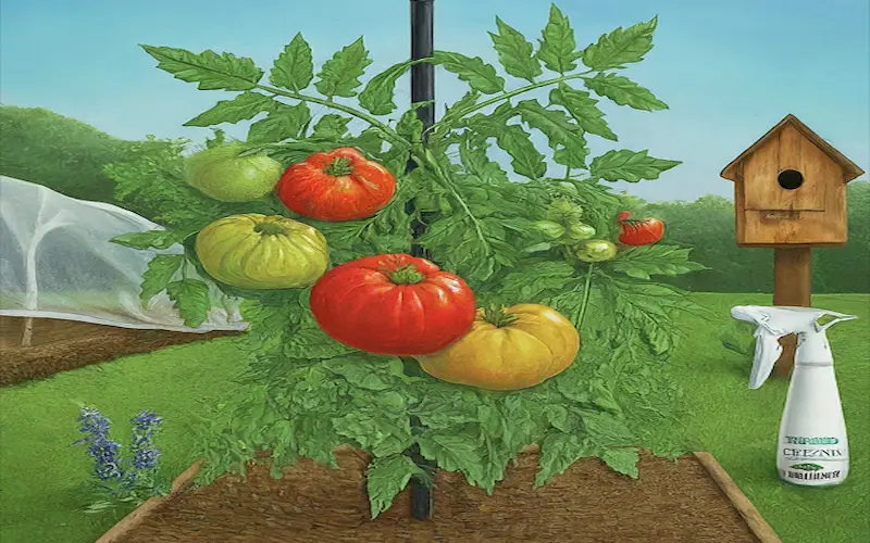 Pests management heirloom tomatoes