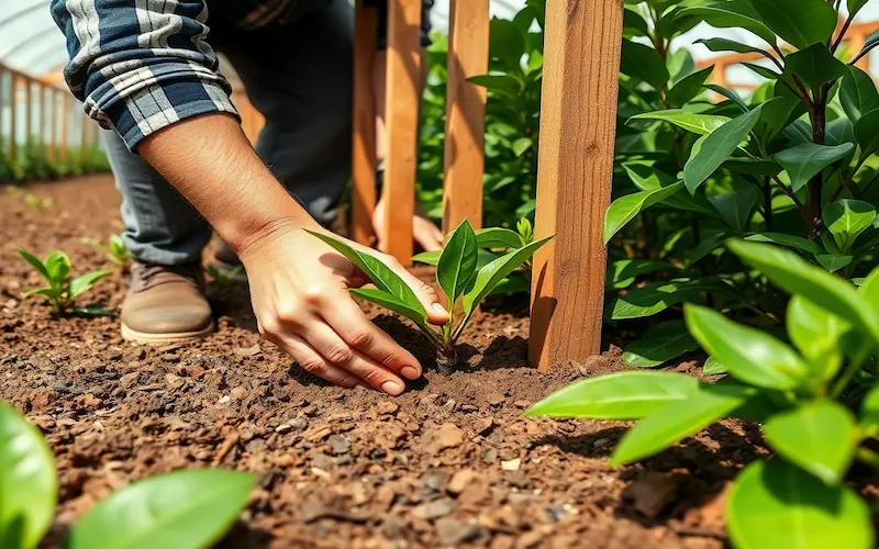 Vanilla bean planting