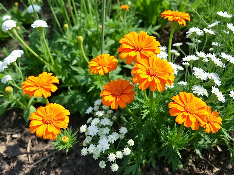 yarrow companion with marigold