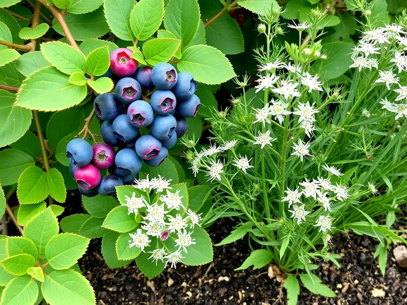 blueberry with yarrow companion