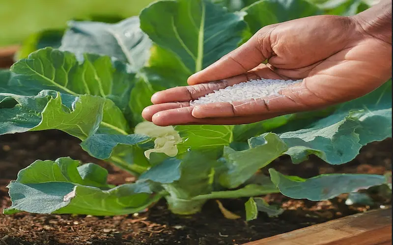 Cauliflower fertilizing