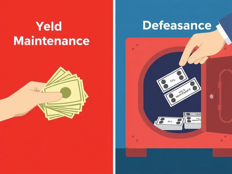 difference between defeasance and yield maintenance