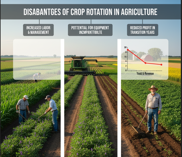 Disadvantages of crop rotation in agriculture