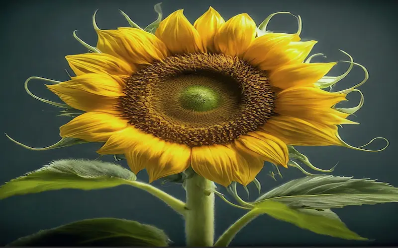 Flowering sunflower