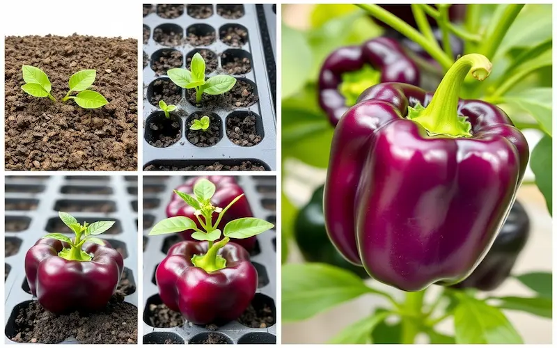 purple bell pepper growth stages